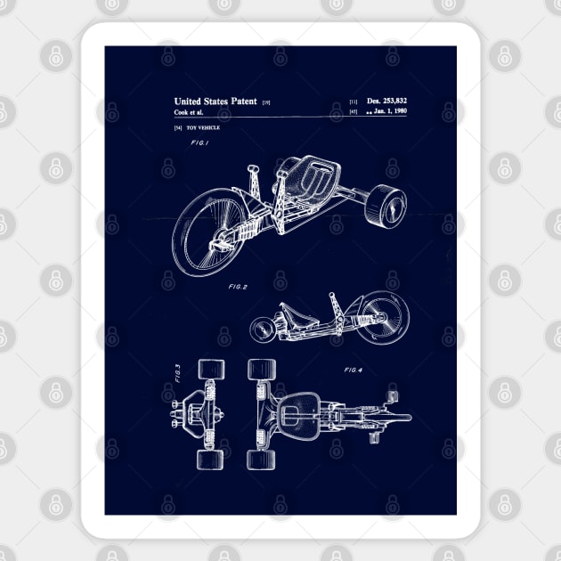 Green Machine | Patent Drawing Sticker by Rad Love